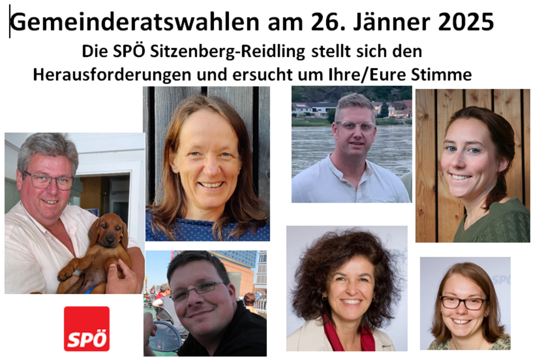 Unsere Kandidatinnen und Kandidaten für die Gemeinderatswahl am 26.1.2025